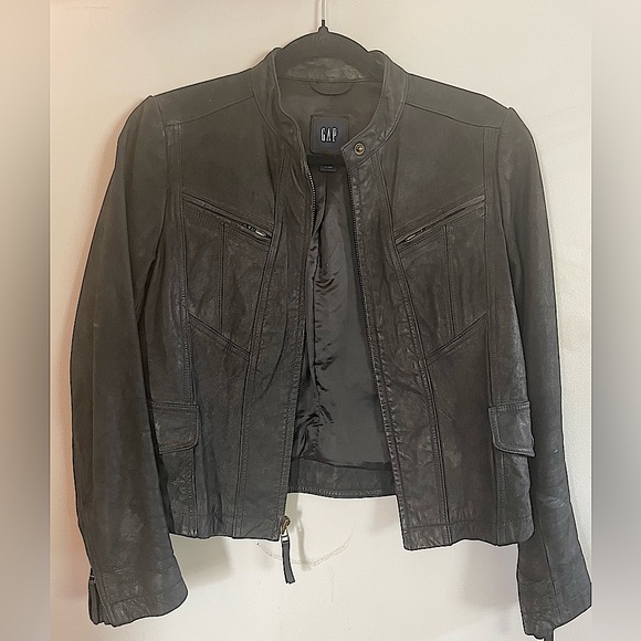 Gap Vintage 90’s Leather Moto Jacket - Picture 1 of 4